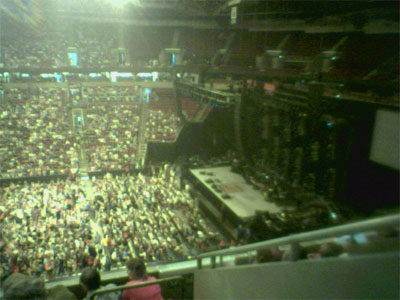 Clapton Stage Before Concert